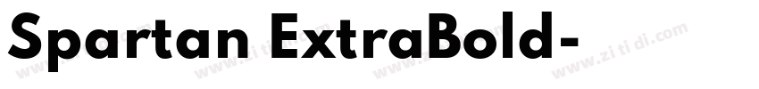 Spartan ExtraBold字体转换